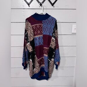 Free People Argyle Sweater Dress